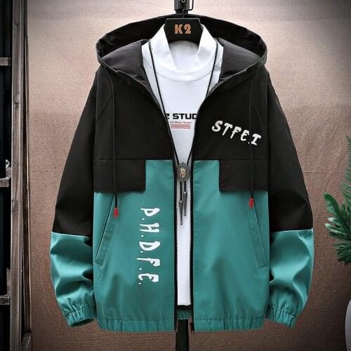 2021 New Autumn Casual Jacket Men Hooded Streetwear Mens Windbreaker Thin Jackets Fashion youth Outwear Male Coats