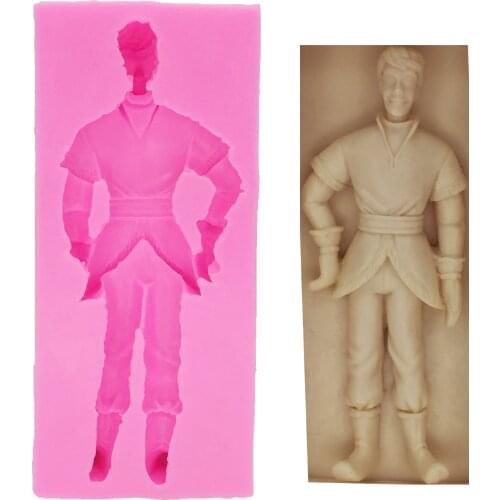 M0195 Man Body Silicone Soap Candle Molds Cake Cookie Mold Gum Paste Chocolate Moulds Fondant Cake Decorating Tools
