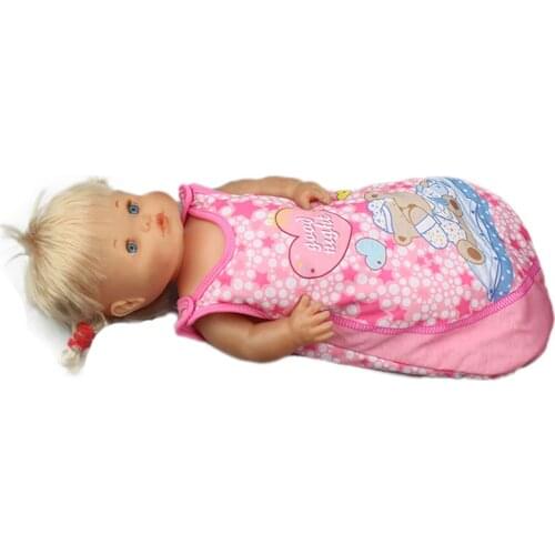 Cute sleeping bag For 42 cm Nenuco Doll 17 Inches Baby Doll Clothes