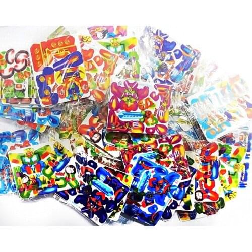 24 pc MINI 3D PUZZLE CARD 4X5cm Birthday PARTY Favors TOYS ASSEMBLE FIGURE random design Pinata Bag Filler Loot Gag School