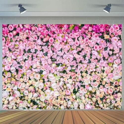 Multi-Style Beautiful Romantic Flower Wall Background Couples Wedding Party Decorative Photography Studio Photo Digital Backdrop