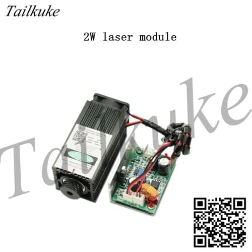 12v High-power Laser Module 2W 450nm Laser Tube Blue Violet Laser Engraving Machine Accessories 2000mw