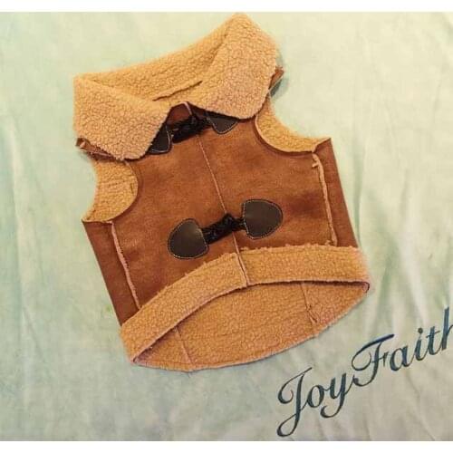 Pet clothes vest suede lamb velvet French bulldog fat dog autumn and winter fashion warm small dog clothes