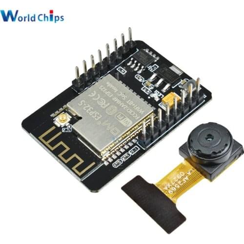OV2640 2MP ESP32-CAM WiFi + Bluetooth Module Camera Module Development Board ESP32 5V Dual-core 32-bit CPU with Camera Module