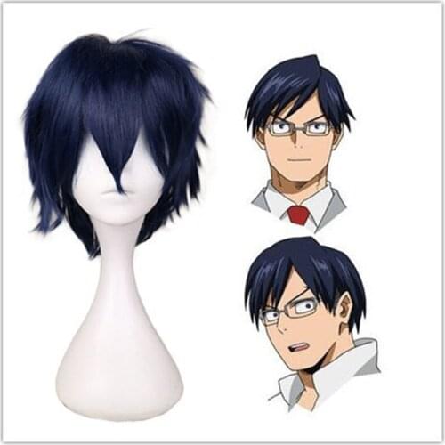 My Hero Academia Boku no Hero Akademia Iida Tenya Cosplay Wig Men Women Halloween Carnival Party Hair Wig