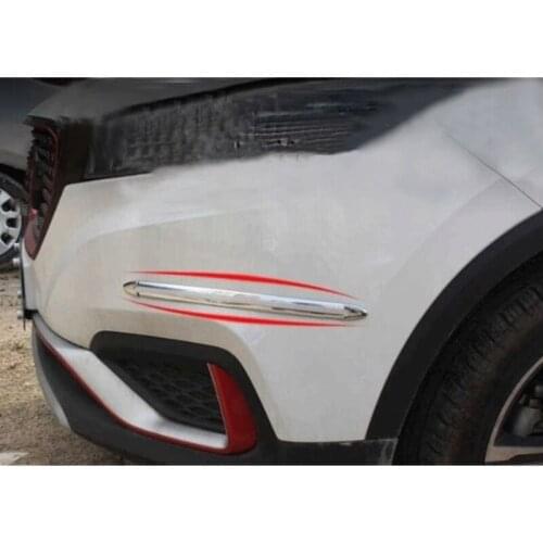 4 pieces/set of car edge anti-collision strip bumper protector guardrail anti-scratch bumper anti-collision shape