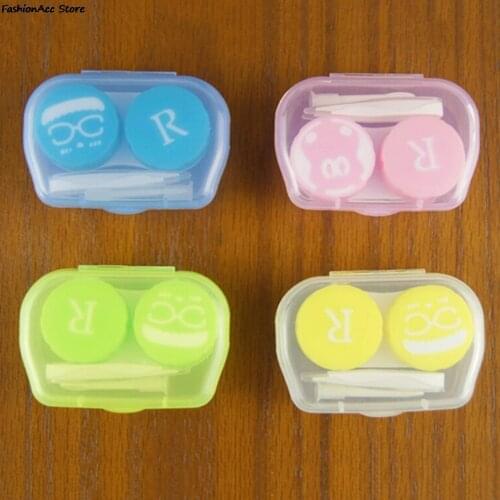 Portable Travel Glasses Contact Lenses Box Contact Lens Case For Eyes Care Kit Holder Container Gift 6.5 X 4 X2cm