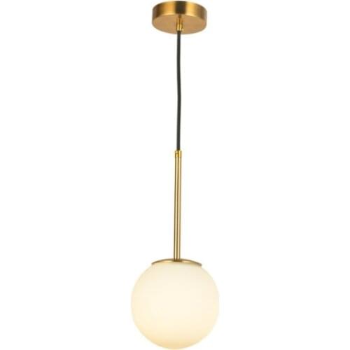 Nordic Bedside glass ball pendant light Single head Small bedroom pendant lamp for Cafe Light Clothing Store living room E27