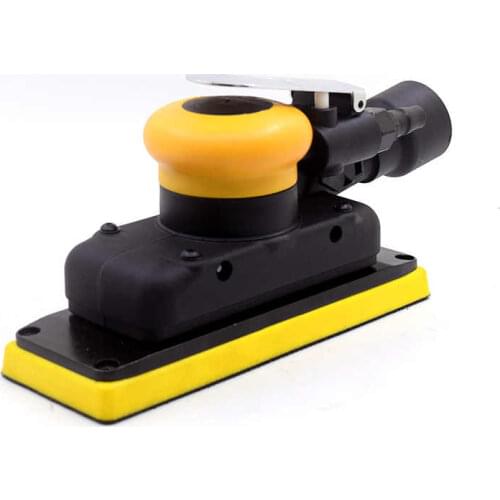 70x198mm Rectangle Self Vacuum Sander Dry Air Grinding Car Polishing Sander