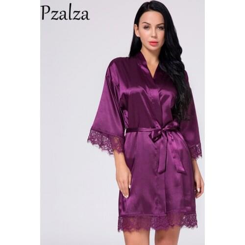 Pzalza Women's Robes With Lace