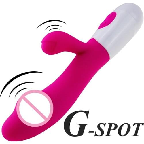 Rabbit Vibrator 10 Modes G Spot Stimulator Silicone Sex Toy for Women Dual Vibration Dildo Vibrator Vagina Clitoris Massager
