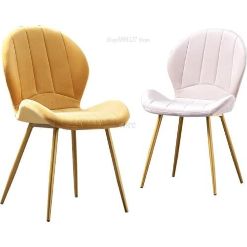 Light Luxury Dining Chair Home Simple Backrest Chair Nordic Modern Minimalist Ins Net Red Makeup Chair Dressing Chair Stool