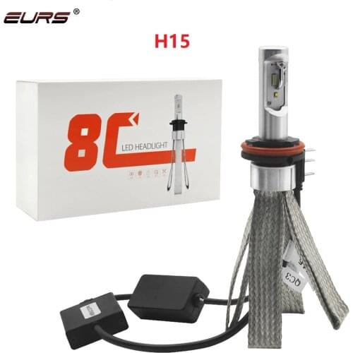 2pcs 8C LED Headlamp No fan High Power 80W 8000LM H4 LED Bulb H7 LED Headlight H11 H8 H15 9012 HB3 HB4 HB5 LED Head Lamp Kit