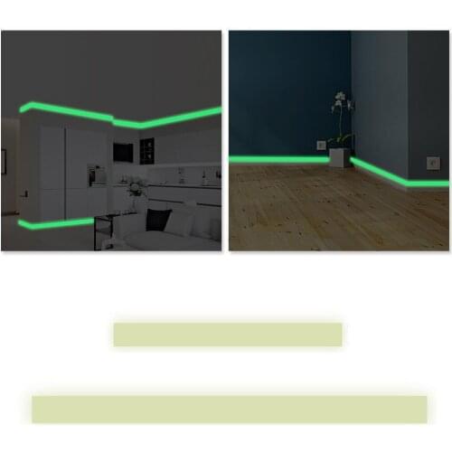 Luminous Band Baseboard Wall Sticker Home Living Room Glow Stickers Bedroom Decoration Dark Eco-friendly The In X7U0