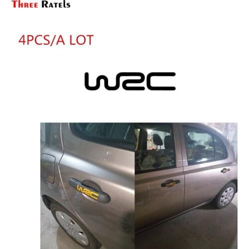 Three Ratels FD1 World Cross Country Rally Wrc Modified Car Stickers Personality Reflective Stickers Door Handle Wrist 4pcs/set