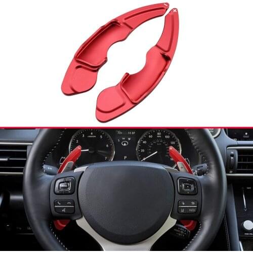 For 2015-2019 Lexus NX IS RC 200t 250 300 300h 350 Steering Wheel Gear Shift Paddle Extend Accessories Red