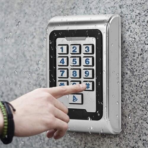 IP68 Waterproof Metal Case 125KHZ RFID Keypad Single Door Stand-Alone Access Control Machine Wiegand 26 2000 users
