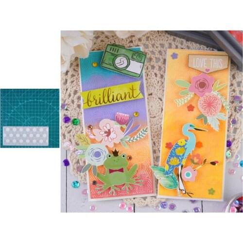 YaMinSanNiO Metal Cutting Dies Stencil Geometry Background Craft Cut Die Scrapbook DIY Handmade Album Paper Cards Decor Dies Cut