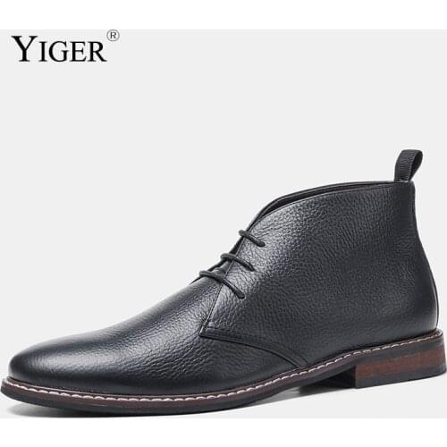 YIGER Men's Chelsea Boots