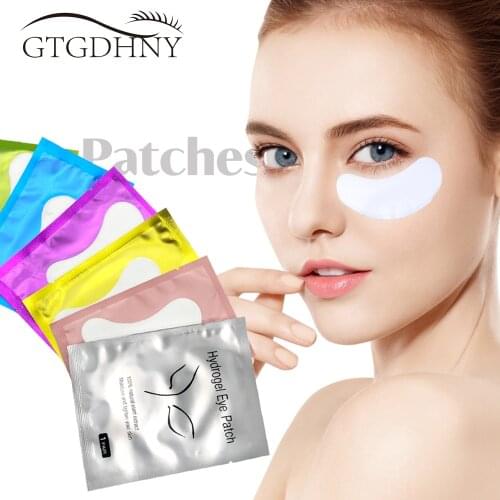200/100 Pairs Patches for Building Hydrogel EyePads Eyelash Extension Lint Free Under Eye Gel Patches Mask Make-Up Supplies