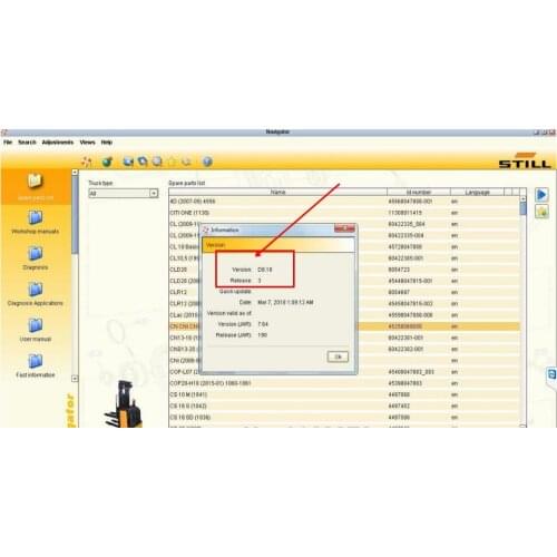 2018 NEW STILL Forklift STILL STEDS 8.18 R3 KEYGEN+ Diagnostic software with Spare Parts Catalog and Repair Manual