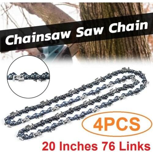4 Pcs 20 Inch 325 058 76DL Chainsaw Chain Blade Wood Cutting Chainsaw Parts 76 Drive Links chain Garden Power Tools Accessories
