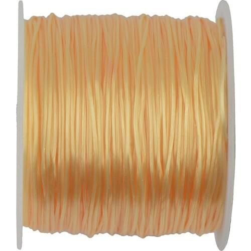 50 Yards Stretch Polyester Crystal String Jewelry Making DIY Light Yellow