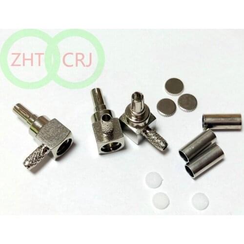 500PCS CRC9 male right angle crimp for RG58 RG142 LMR195 CONNECTOR Selling