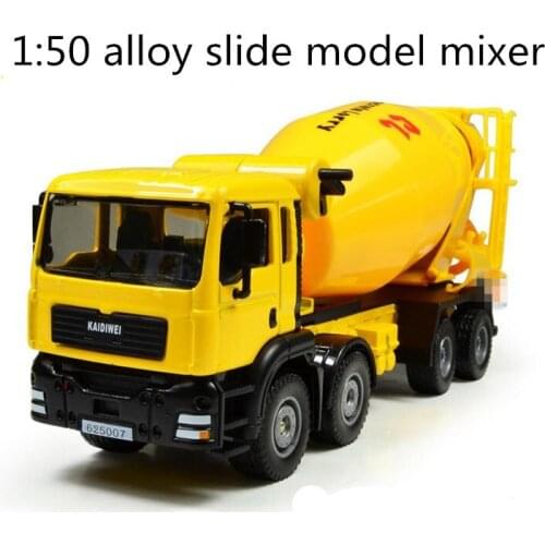 Free shipping ! 1 : 50 alloy slide car toy models construction vehicles , mixer model,Childrens favorite