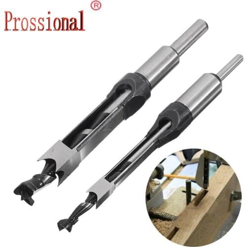 Free shipping 10mm/16mm Square Hole Mortiser Drill Bit Mortising Chisel Woodworking Electric Drill Tools