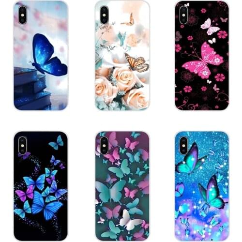 For Apple iPhone X XR XS 11 12Pro MAX 4S 5S 5C SE 2020 6S 7 8 Plus ipod 5 6 Accessories Phone Shell Covers Cute Butterfly Flower
