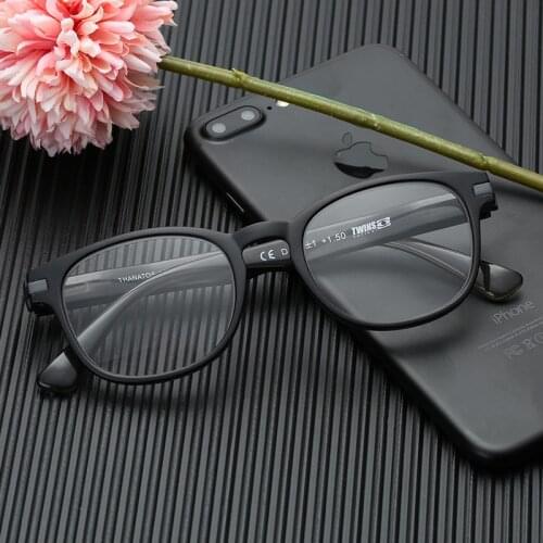 Double Color Combination Fashion Plastic Reading Glasses with Spring Hinge