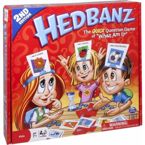 Hedbanz Game The Quick Question of What am I Cards Board Funny Gadgets Children-parent Interesting Guess Who Novelty Toys