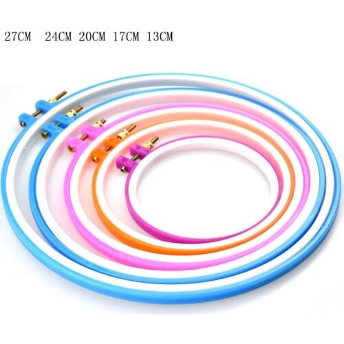 Home Fabric art Embroidery tools circular Embroidered circle Plastic embroidered ring Cross stitch Tension Sew Embroidered clip
