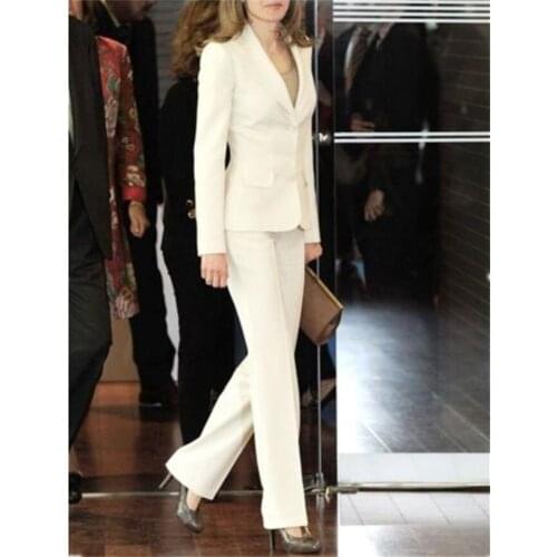 Elegant 2 Piece Office Uniform Women Female Business Suit Women PantSuits Tuxedos Suits for Wedding Blazer Trouser Jacket Formal