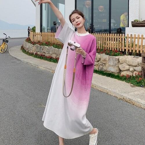 KUANGNAN Summer Knitted Dresses