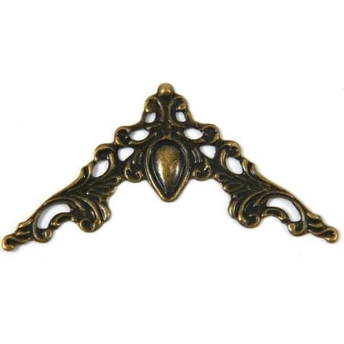 30PCS Metal Angle Corner Brackets Gold Bronze 40mm Notebook Cover for Menus Photo Frame Furniture Decorative Corner Bracket