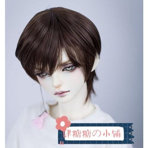 BJD doll wig uncle 6\4\3 minute uncle BJD boy child anti cock short hair SD doll fake hair