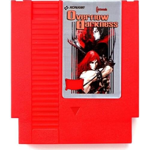 Overflow Darkness 72 Pins Game Card For 8 Bit Game Player