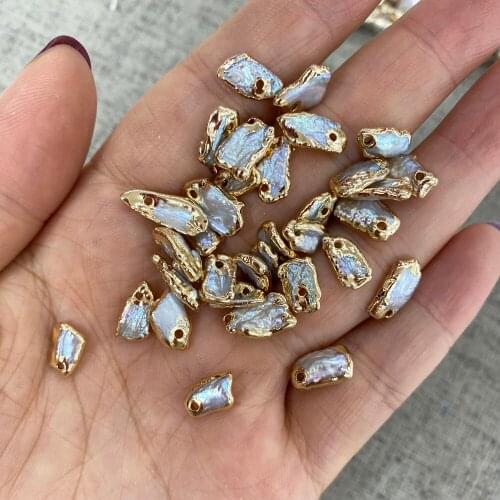 7x11-8x12mm Natural Freshwater Cultured Irregular Shaped Pearl Pendant For DIY Bracelet Jewelry Accessories