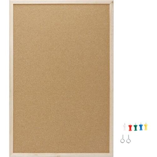 40x60cm Cork Board Drawing Board Pine Wood Frame White Boards Home Office Decorative R9JA