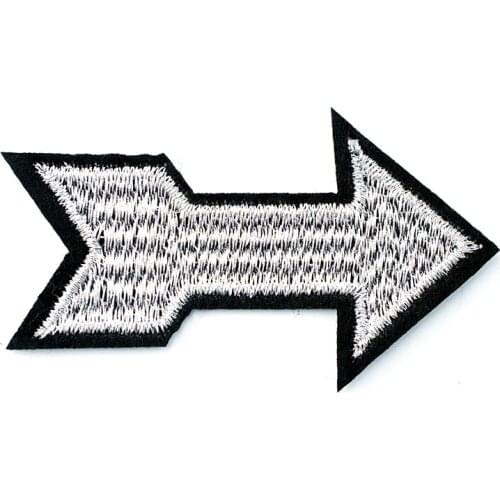 Silver Arrow Size:3.5x6.0cm Badges Mend Decorate Patch Jeans Bag Hat Clothes Apparel Sewing Decoration Applique Patches Badge