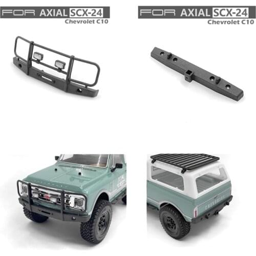 Rc Car SCX24 Chevrolet C10 Option Part Nylon Front + Rear Bumper Protector Guard For 1/24 Remote Control Cars Mini Toys Truck