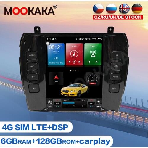 Tesla Style Android 10.0 128GB Car Multimedia Player For Jaguar S-TYPE GPS Navigation Auto Radio Stereo Tape Recorder Head Unit