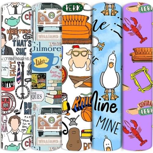 Turkey Sheep Lobster Guitar Bullet Textured Liverpool Fabric Sewing Quilting Needlework Material DIY Handmade Cloth,1Yc18057