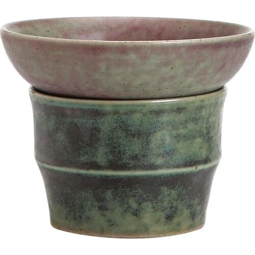 Kiln Baked Revitalizing Filter Tea Strainer Gauze Tea Leaf Filter Ceramic Tea Set Accessories Tea Cup Strainer Tea Pot Strainer