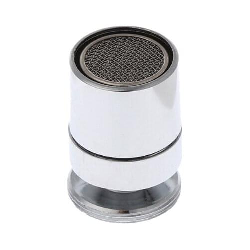 Y55D Chromed 24mm Brass Adjustable Swivel Water Saving Tap Nozzle Spout Aerator M24 Male