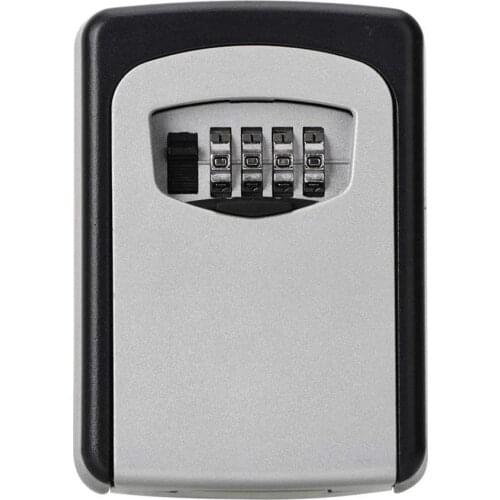 Lock Key Safe Box 4 Digit Combination Password Safe Wall Mounted Keys Storage Lock Box Security Coded Lock Security Safes