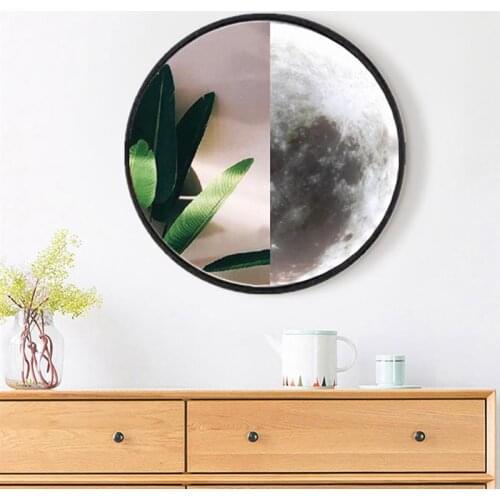 Mirror Light Wall-Mounted Makeup LED Mirror Lamp Moon-Shaped Wall Night Lamp Home Decoration Supplies