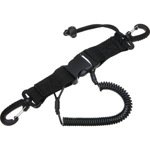 1Pcs Camera Spring Lanyard With Quick Release Buckle Clips Underwater Dive Swimming Spring Camera Anti-lost Safety Rope